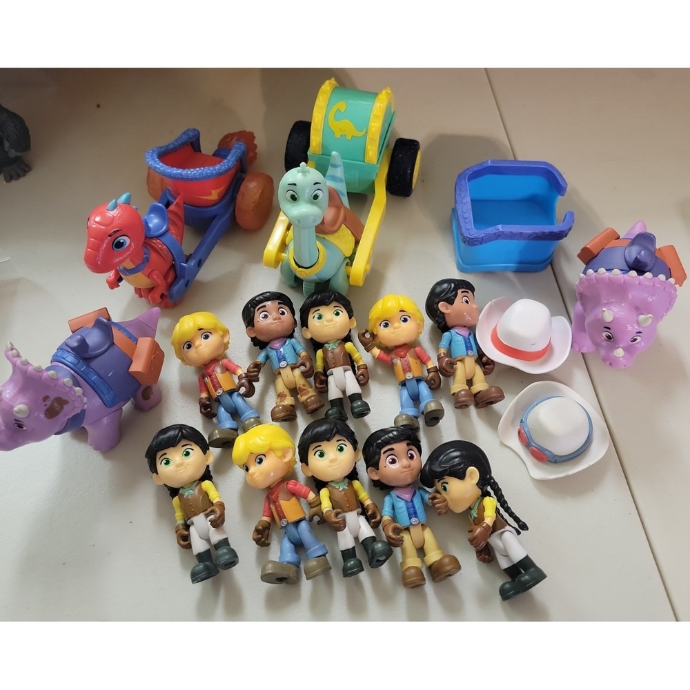 Disney Junior 3" Dino Ranch Figure Lot Dinosaur Toys